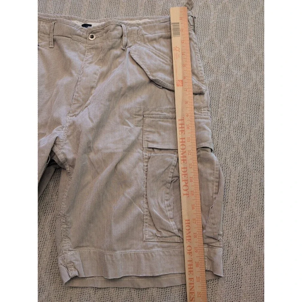 Vintage Polo Ralph Lauren Pin Striped Supply Cargo Shorts Men's 36 Baggy Y2K